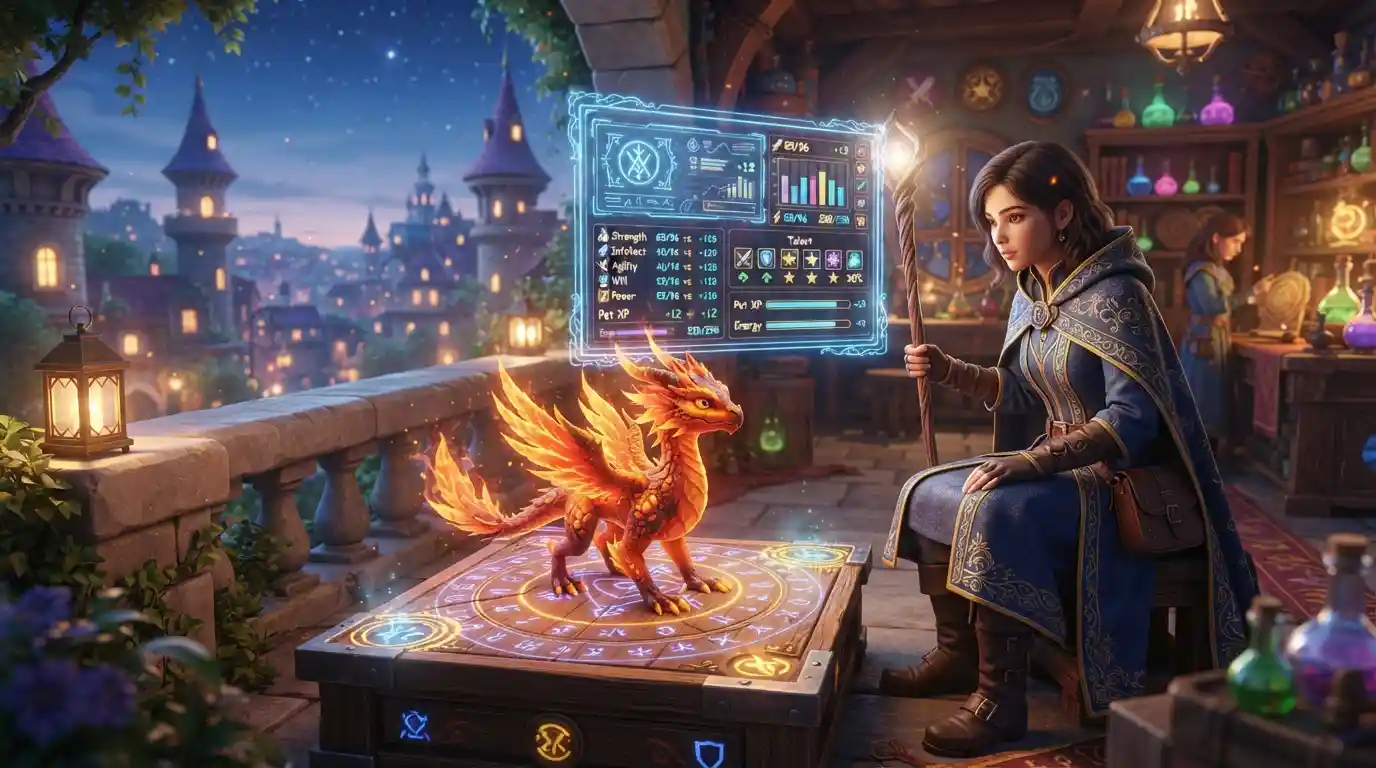Using organized statistics can make fantasy game pet training easier to plan.