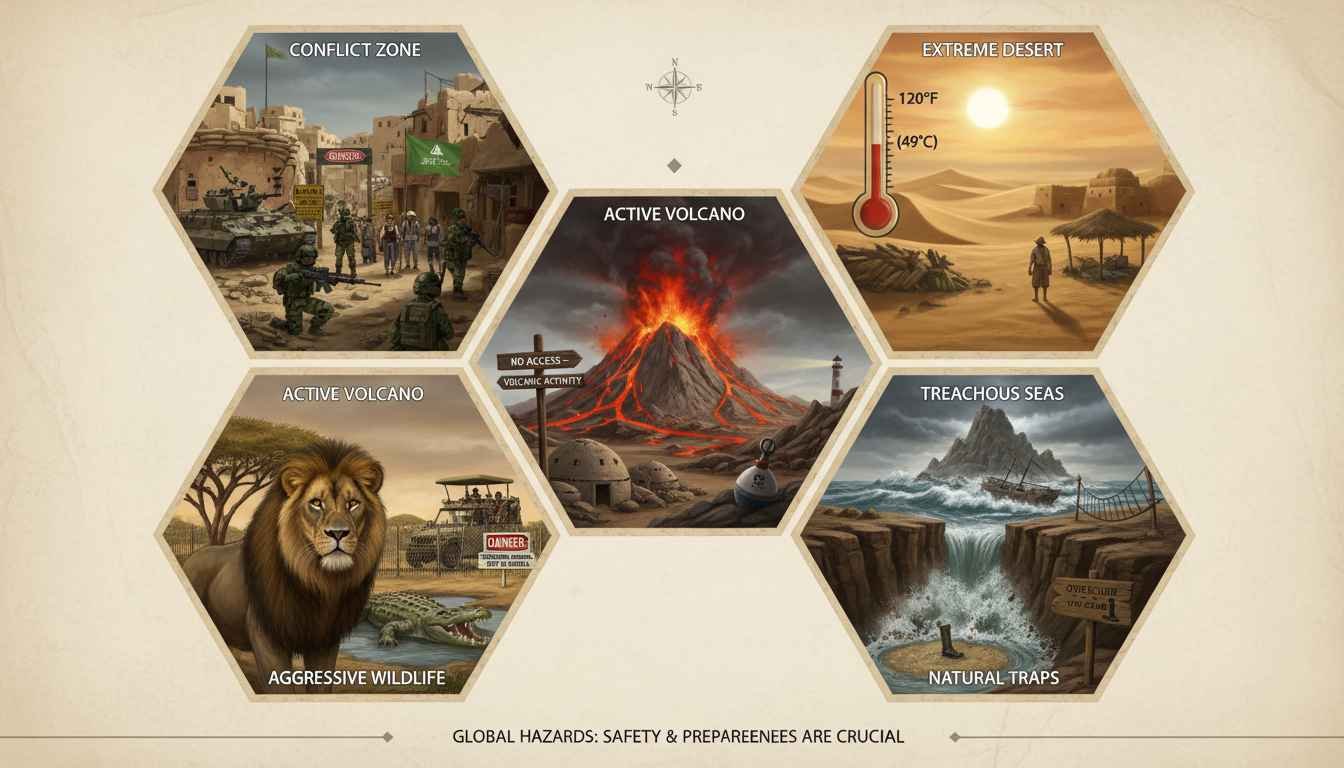 most dangerous places to visit on earth